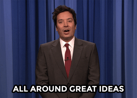 Jimmy Fallon 'All around great ideas' GIF