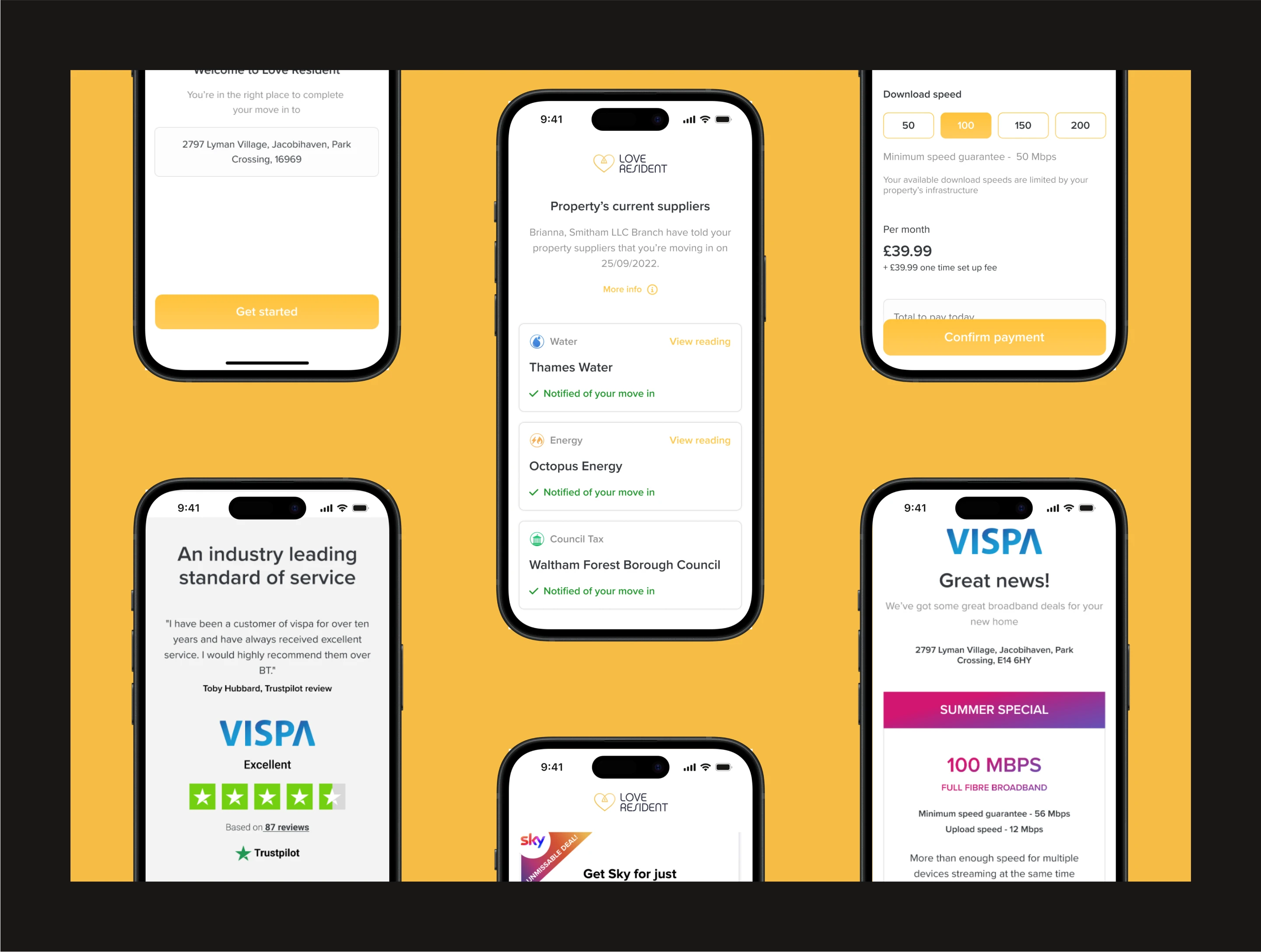 Love Resident Phone Mockups